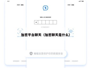 加密平台聊天（加密聊天是什么）