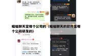 蝙蝠聊天室哪个公司的（蝙蝠聊天的软件是哪个公司研发的）