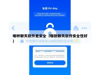 哪种聊天软件更安全（哪款聊天软件安全性好）