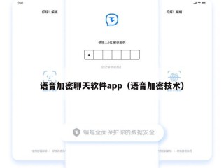语音加密聊天软件app（语音加密技术）
