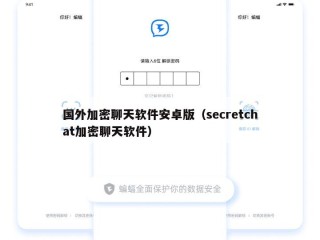 国外加密聊天软件安卓版（secretchat加密聊天软件）