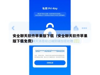 安全聊天软件苹果版下载（安全聊天软件苹果版下载免费）