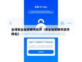 全球安全加密聊天软件（安全加密聊天软件 排名）