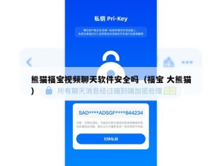 熊猫福宝视频聊天软件安全吗（福宝 大熊猫）