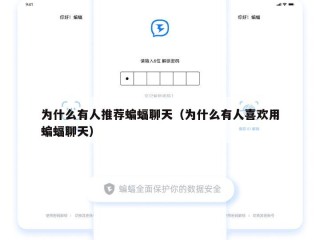 为什么有人推荐蝙蝠聊天（为什么有人喜欢用蝙蝠聊天）
