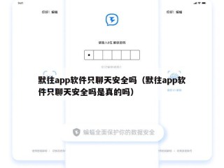 默往app软件只聊天安全吗（默往app软件只聊天安全吗是真的吗）