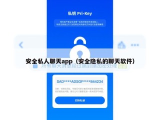 安全私人聊天app（安全隐私的聊天软件）