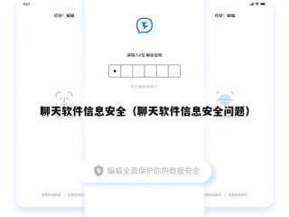 聊天软件信息安全（聊天软件信息安全问题）