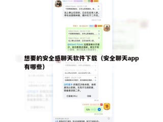 想要的安全感聊天软件下载（安全聊天app有哪些）