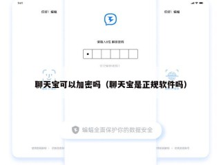 聊天宝可以加密吗（聊天宝是正规软件吗）