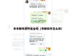 寻寻聊天软件安全吗（寻聊软件怎么样）