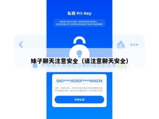 妹子聊天注意安全（请注意聊天安全）