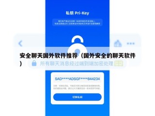 安全聊天国外软件推荐（国外安全的聊天软件）