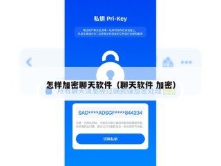 怎样加密聊天软件（聊天软件 加密）