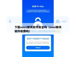 下载sou1聊天软件安全吗（soui聊天软件收费吗）