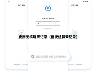 夜雨无痕聊天记录（雨夜组聊天记录）
