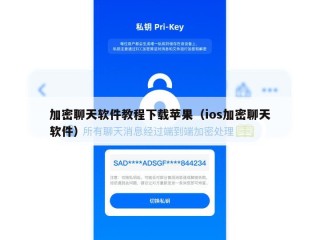 加密聊天软件教程下载苹果（ios加密聊天软件）