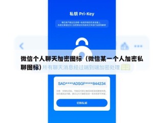 微信个人聊天加密图标（微信某一个人加密私聊图标）