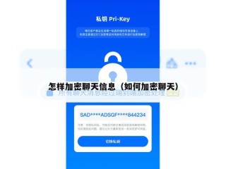 怎样加密聊天信息（如何加密聊天）