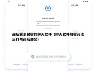 阅后安全保密的聊天软件（聊天软件加密阅读后打勾阅后即焚）