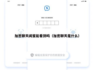 加密聊天闺蜜能看到吗（加密聊天是什么）