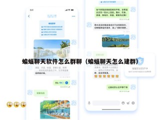 蝙蝠聊天软件怎么群聊（蝙蝠聊天怎么建群）