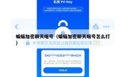 蝙蝠加密聊天暗号（蝙蝠加密聊天暗号怎么打）