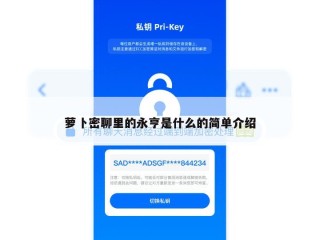 萝卜密聊里的永亨是什么的简单介绍