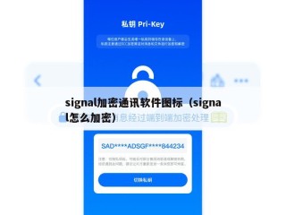 signal加密通讯软件图标（signal怎么加密）