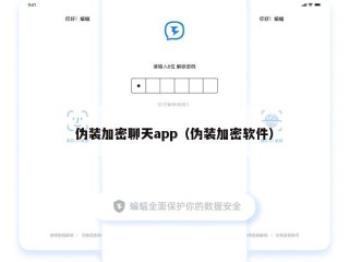伪装加密聊天app（伪装加密软件）
