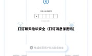钉钉聊天隐私安全（钉钉消息保密吗）