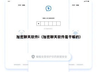 加密聊天软件i（加密聊天软件是干嘛的）