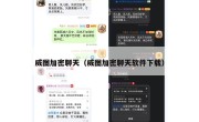 威图加密聊天（威图加密聊天软件下载）