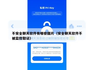 不安全聊天软件有哪些图片（安全聊天软件不被监控取证）
