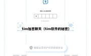 tim加密聊天（tim软件的秘密）