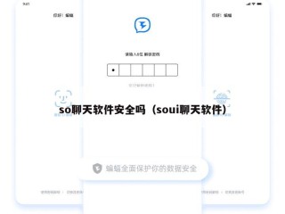 so聊天软件安全吗（soui聊天软件）