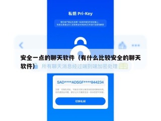 安全一点的聊天软件（有什么比较安全的聊天软件）