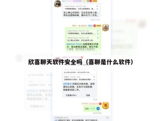 欣喜聊天软件安全吗（喜聊是什么软件）