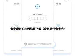 安全密聊的聊天软件下载（密聊软件安全吗）