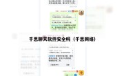 千思聊天软件安全吗（千思网络）