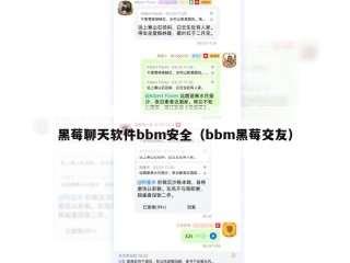 黑莓聊天软件bbm安全（bbm黑莓交友）