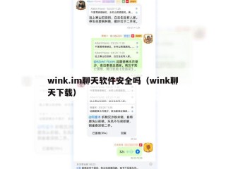 wink.im聊天软件安全吗（wink聊天下载）