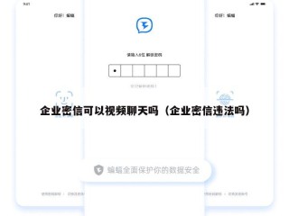 企业密信可以视频聊天吗（企业密信违法吗）
