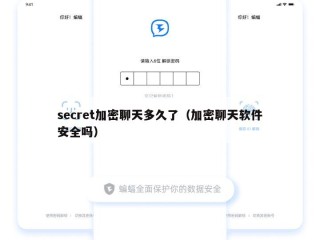 secret加密聊天多久了（加密聊天软件安全吗）