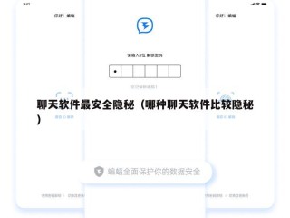 聊天软件最安全隐秘（哪种聊天软件比较隐秘）