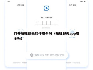 打开旺旺聊天软件安全吗（旺旺聊天app安全吗）