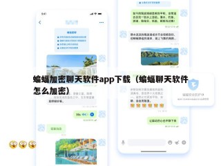 蝙蝠加密聊天软件app下载（蝙蝠聊天软件怎么加密）