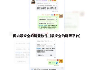 国内最安全的聊天软件（最安全的聊天平台）