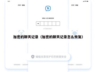 加密的聊天记录（加密的聊天记录怎么恢复）