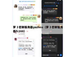 萝卜密聊服务器yazhou（萝卜密聊服务器fc168）